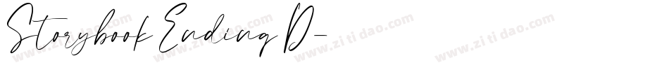 Storybook Ending D字体转换